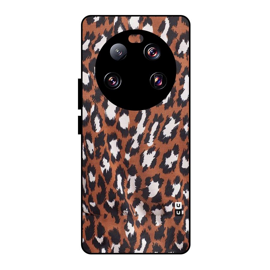 Leapord Design Metal Back Case for Xiaomi 13 Ultra