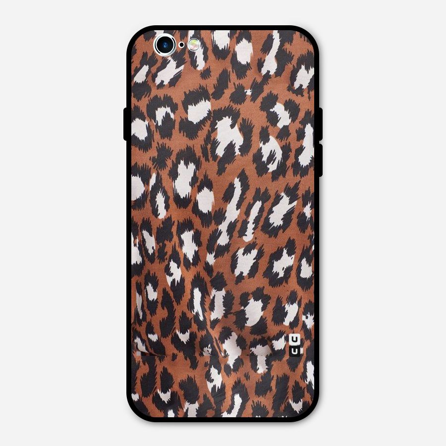 Leapord Design Metal Back Case for iPhone 6 6s