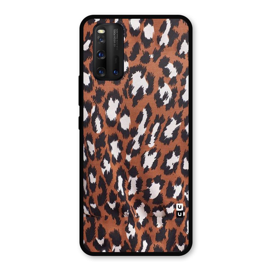 Leapord Design Metal Back Case for iQOO 3