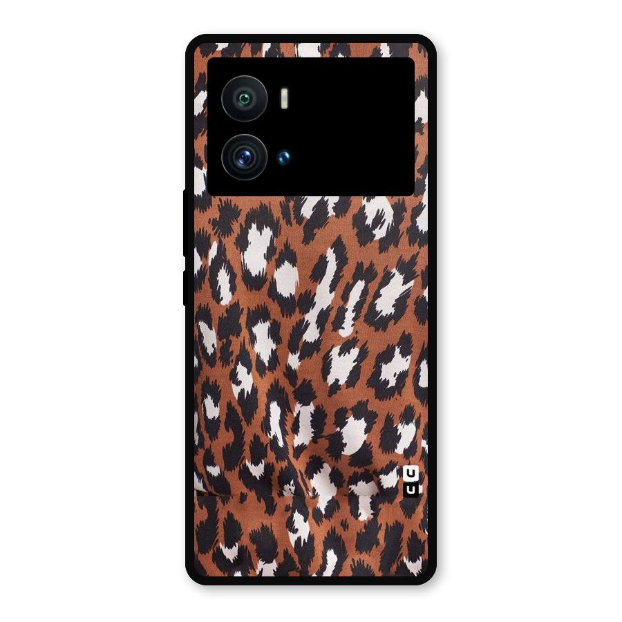 Leapord Design Metal Back Case for iQOO 9 Pro