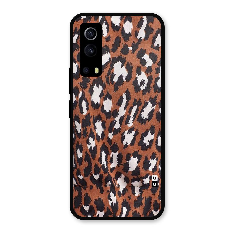 Leapord Design Metal Back Case for iQOO Z3