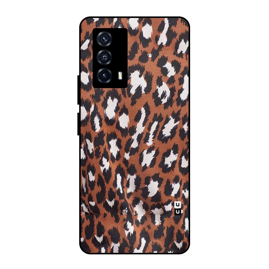 Leapord Design Metal Back Case for iQOO Z5