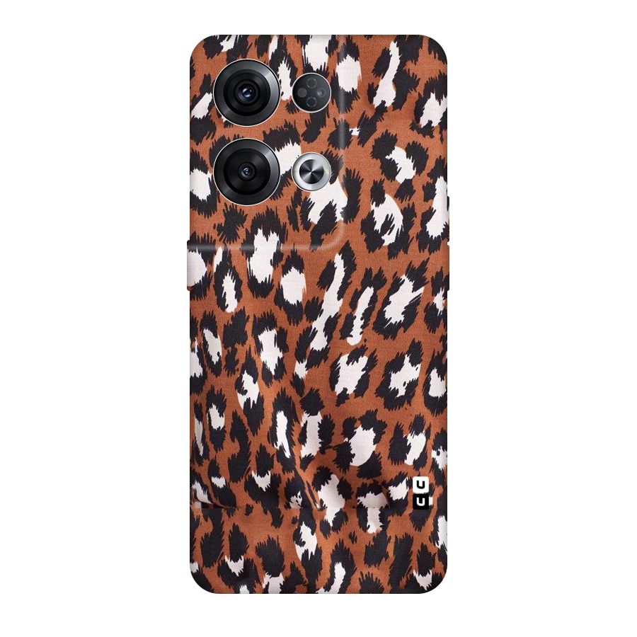 Leapord Design Original Polycarbonate Back Case for Oppo Reno8 Pro 5G