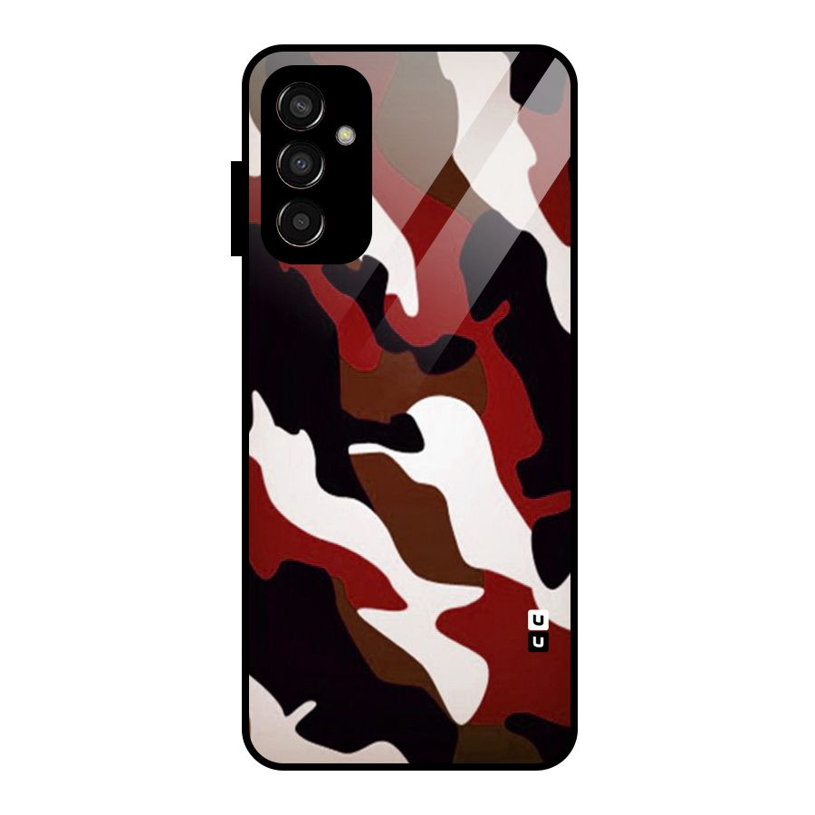 Leapord Pattern Glass Back Case for Galaxy F13