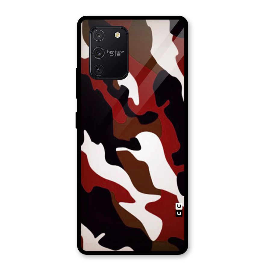 Leapord Pattern Glass Back Case for Galaxy S10 Lite