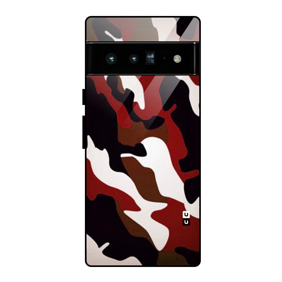 Leapord Pattern Glass Back Case for Google Pixel 6 Pro