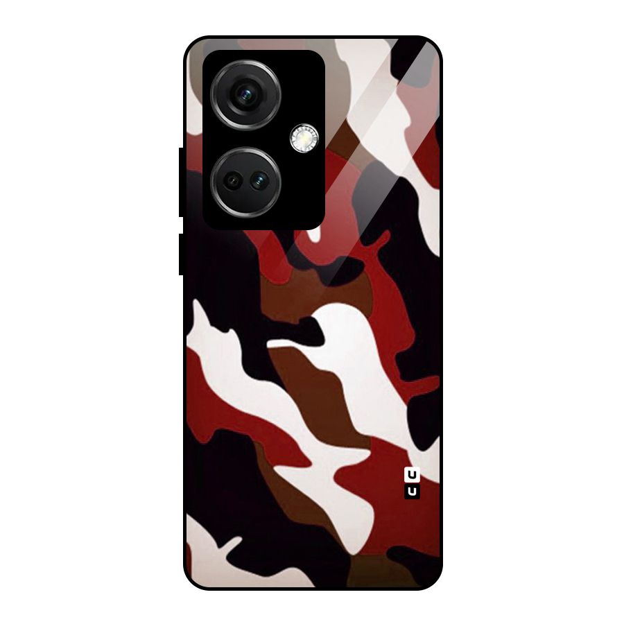 Leapord Pattern Glass Back Case for OnePlus Nord CE 3 5G
