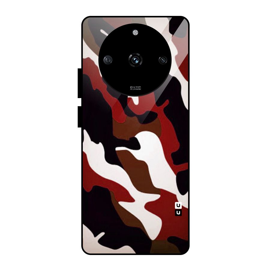 Leapord Pattern Glass Back Case for Realme Narzo 60 5G