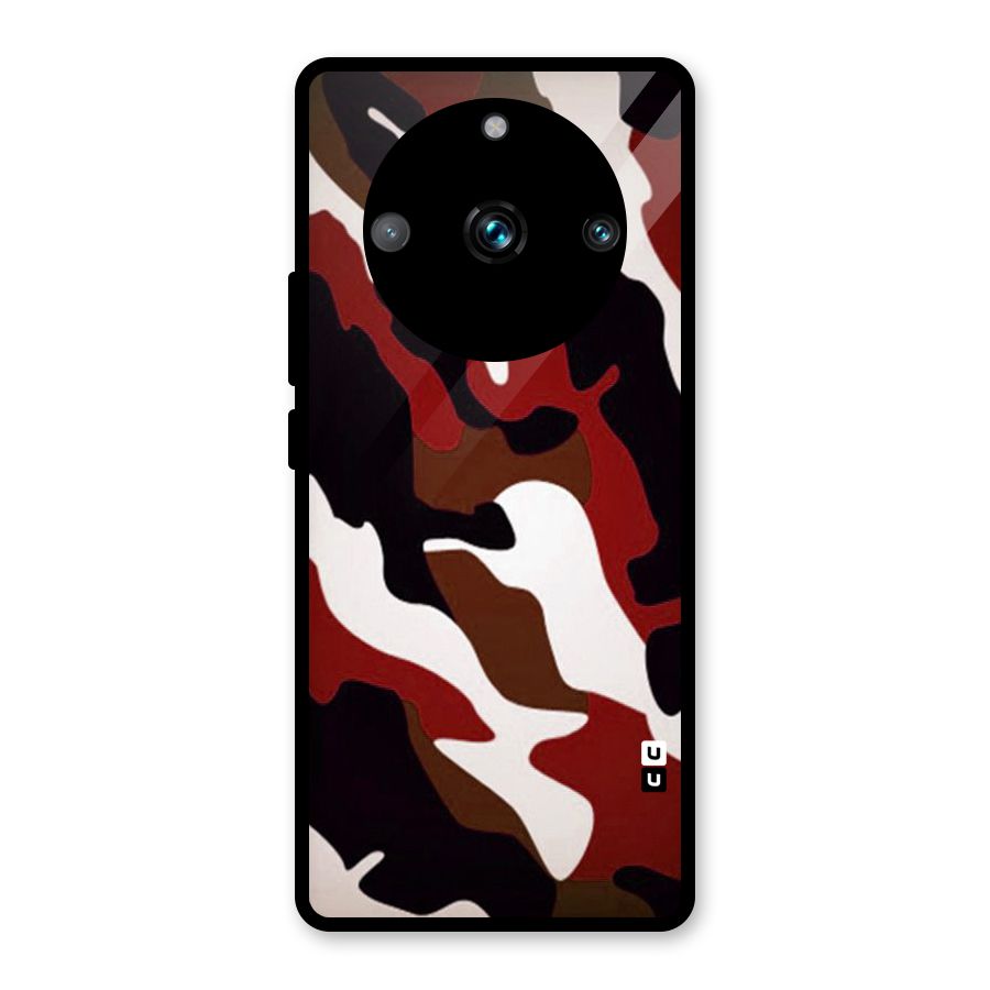 Leapord Pattern Glass Back Case for Realme Narzo 60 Pro