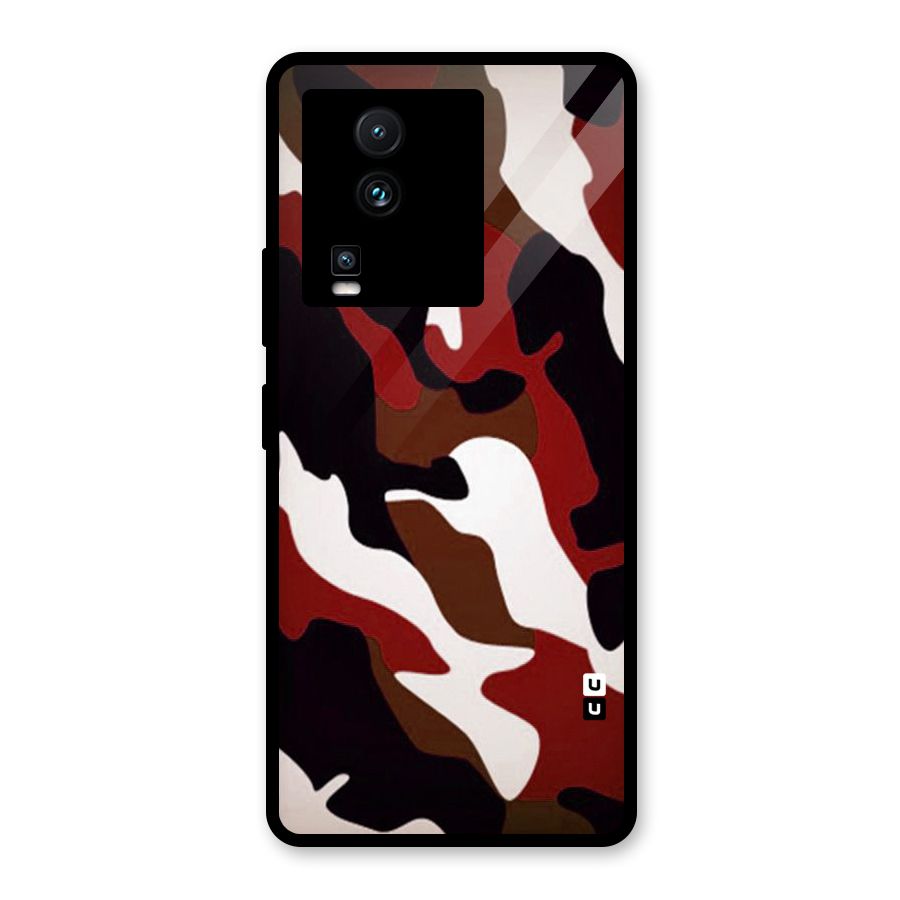 Leapord Pattern Glass Back Case for Vivo iQOO Neo 7