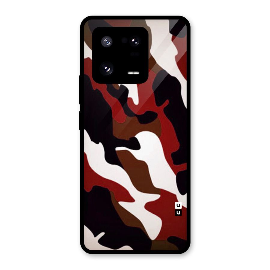 Leapord Pattern Glass Back Case for Xiaomi 13 Pro