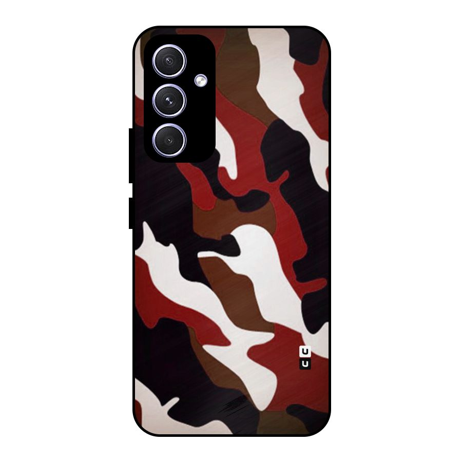 Leapord Pattern Metal Back Case for Galaxy A54