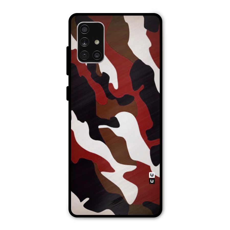 Leapord Pattern Metal Back Case for Galaxy A71