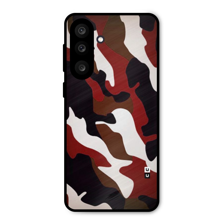 Leapord Pattern Metal Back Case for Galaxy F56