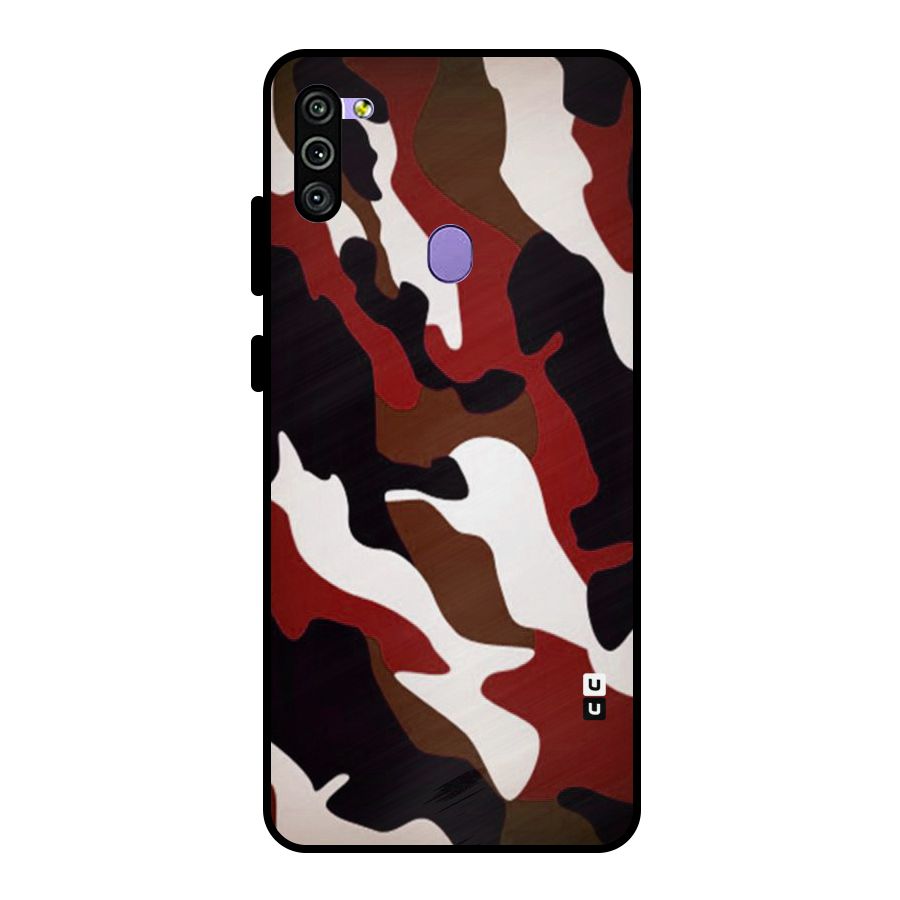 Leapord Pattern Metal Back Case for Galaxy M11