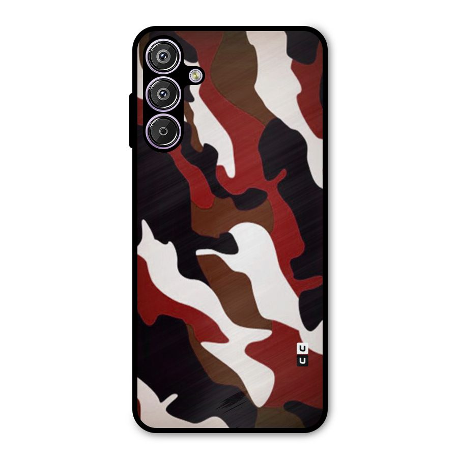 Leapord Pattern Metal Back Case for Galaxy M15