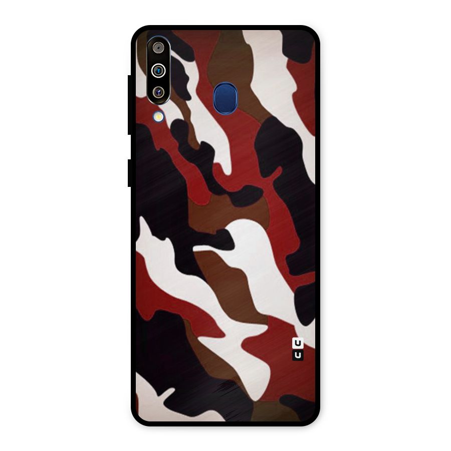 Leapord Pattern Metal Back Case for Galaxy M30