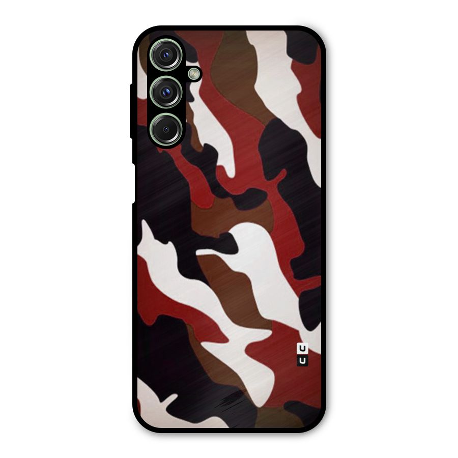 Leapord Pattern Metal Back Case for Galaxy M34