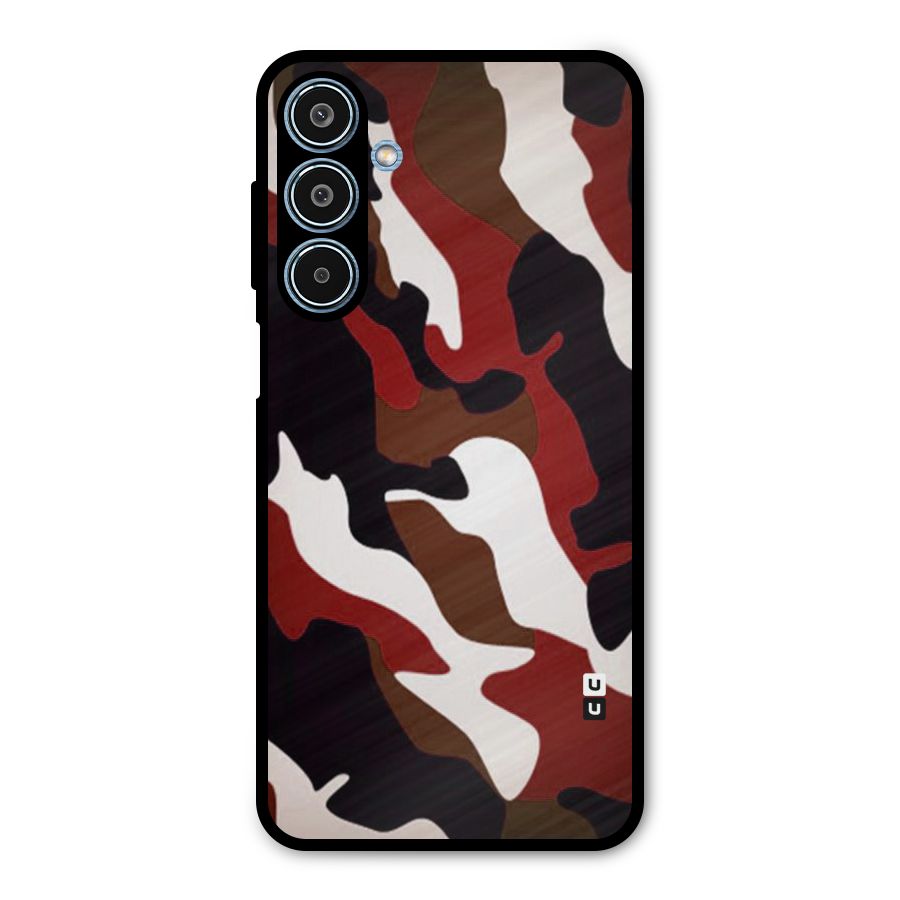 Leapord Pattern Metal Back Case for Galaxy M35