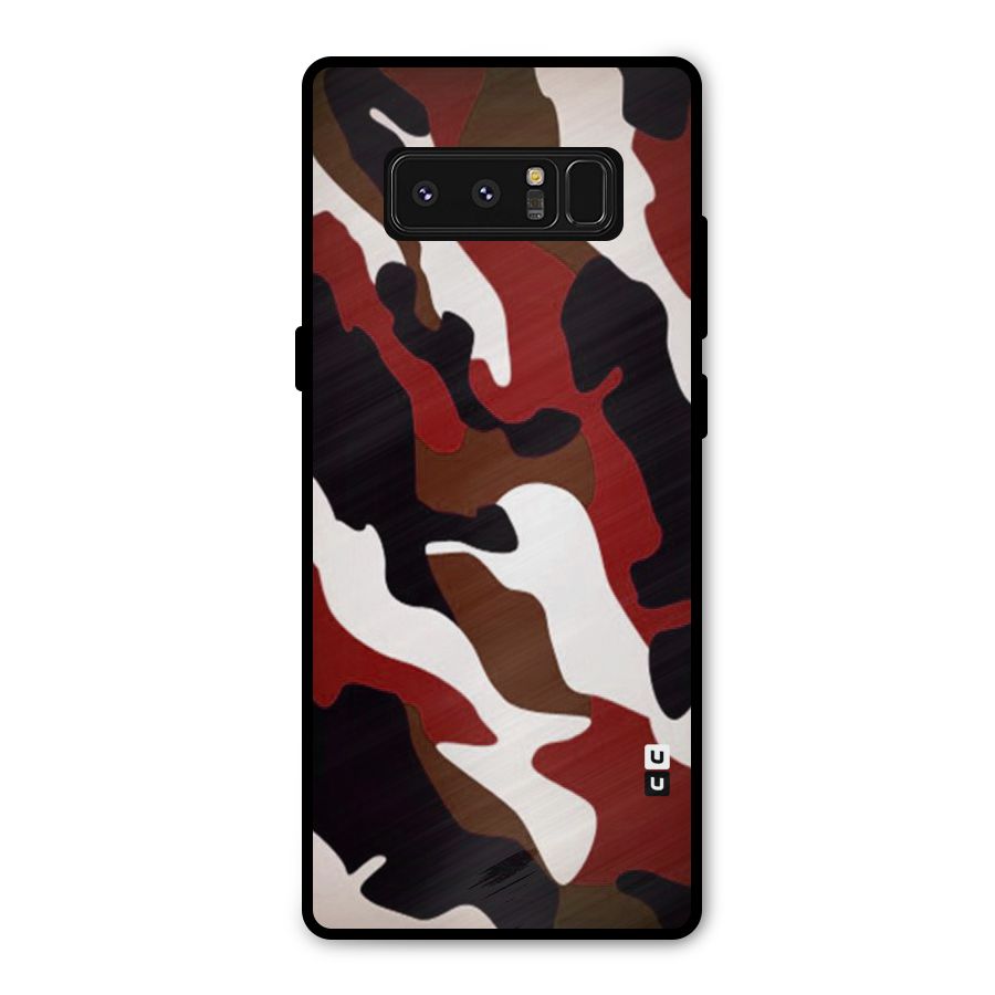Leapord Pattern Metal Back Case for Galaxy Note 8