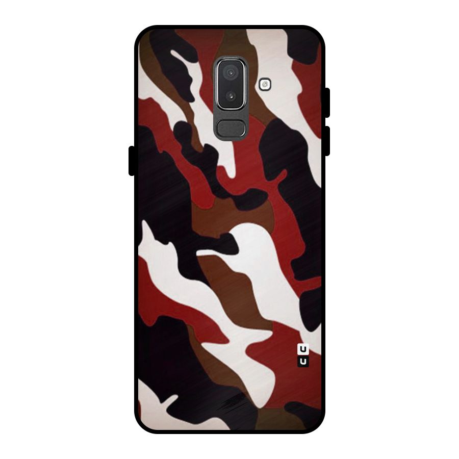 Leapord Pattern Metal Back Case for Galaxy On8 (2018)