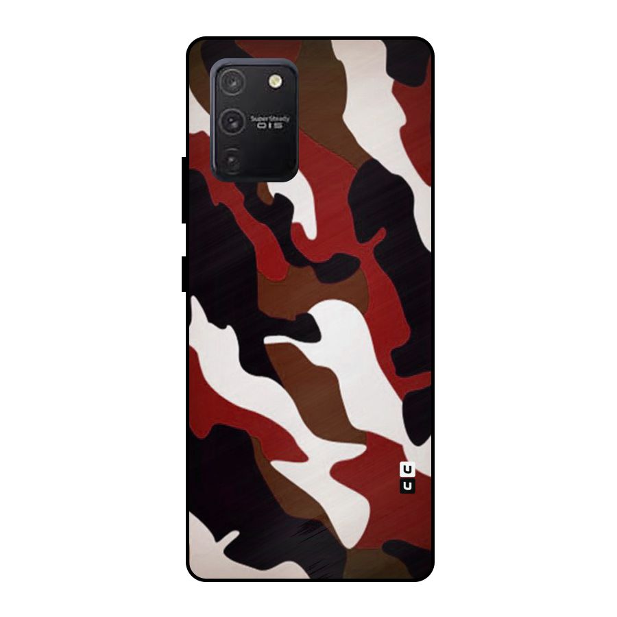 Leapord Pattern Metal Back Case for Galaxy S10 Lite