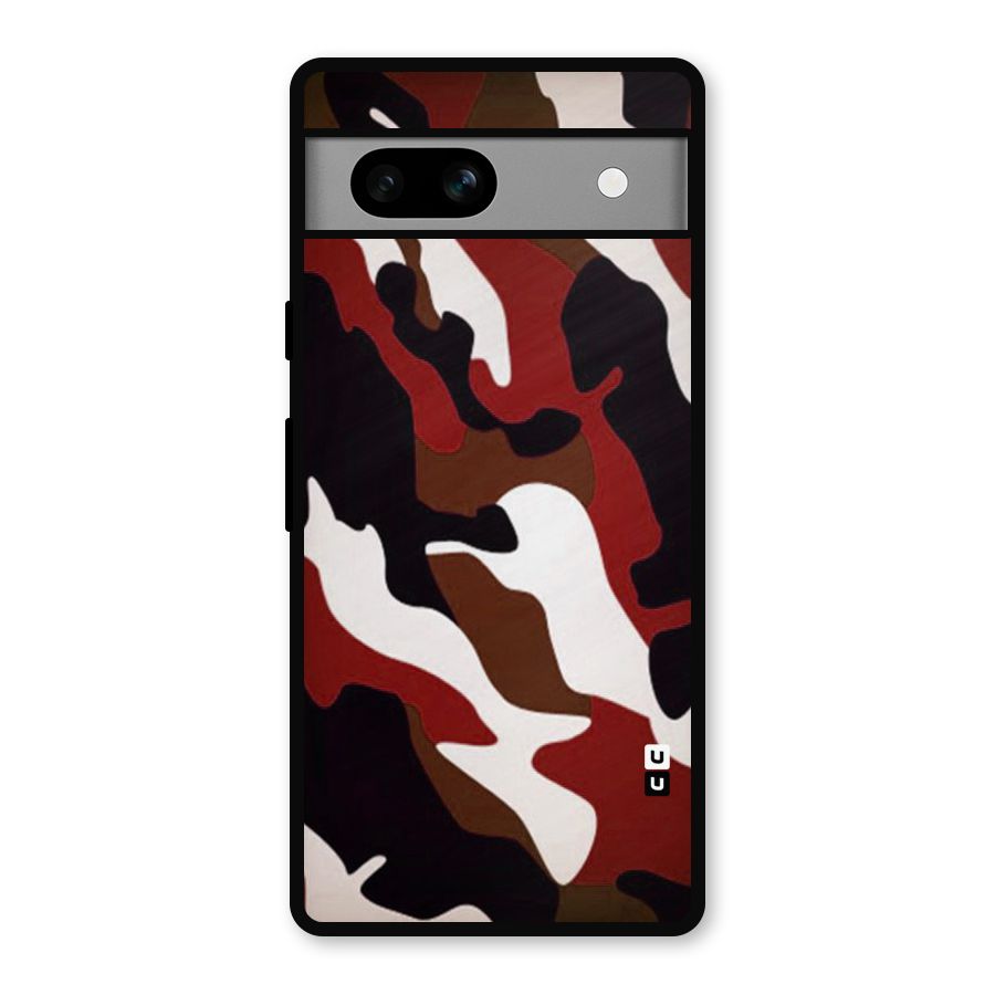 Leapord Pattern Metal Back Case for Google Pixel 7a