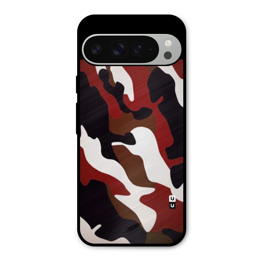 Leapord Pattern Metal Back Case for Google Pixel 9 Pro XL