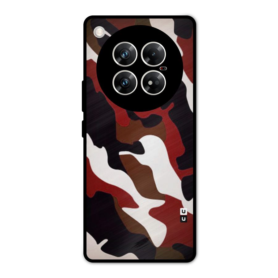 Leapord Pattern Metal Back Case for Infinix Zero 40 5G