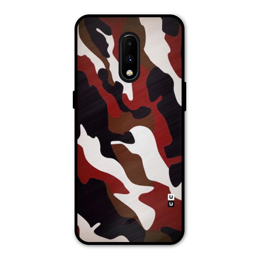 Leapord Pattern Metal Back Case for OnePlus 7