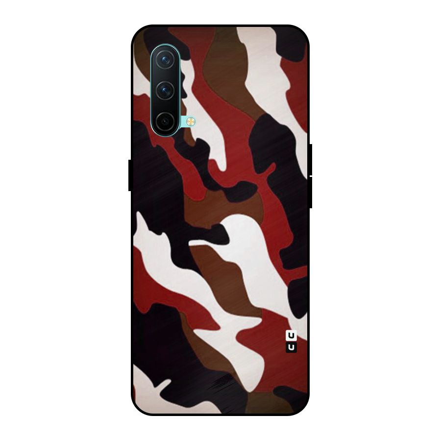 Leapord Pattern Metal Back Case for OnePlus Nord CE 5G