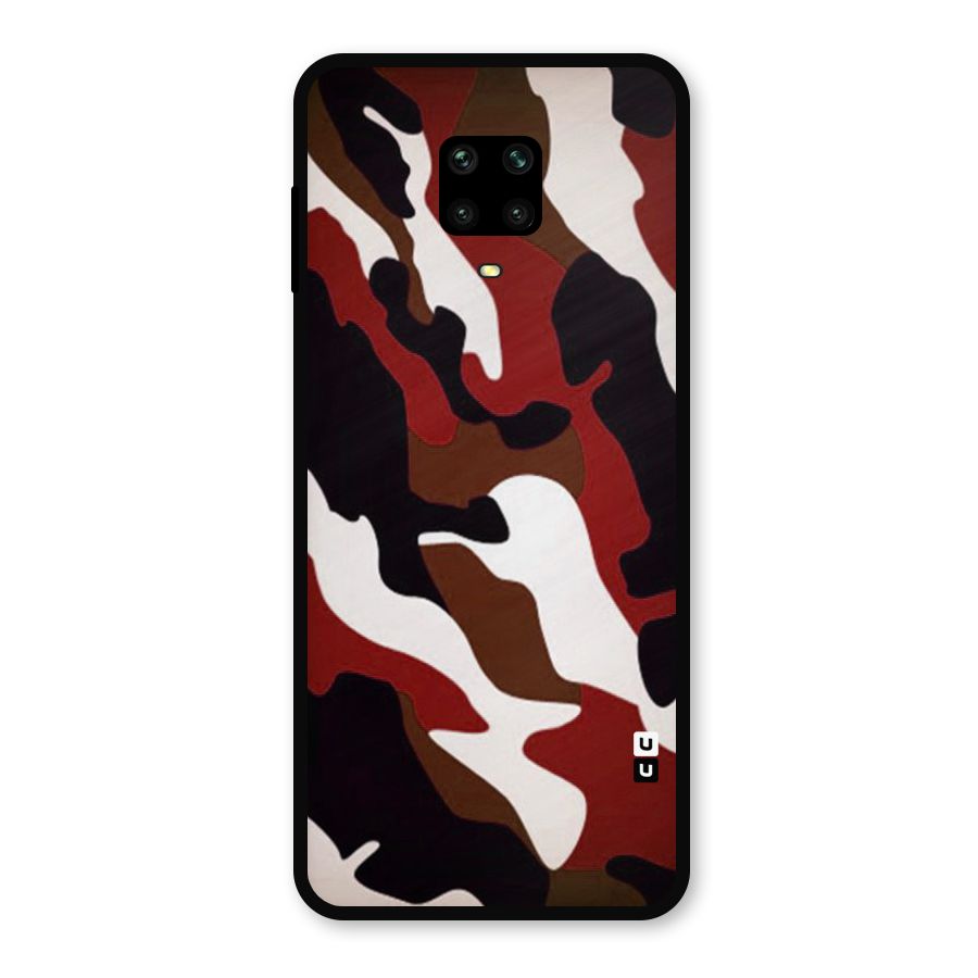 Leapord Pattern Metal Back Case for Poco M2