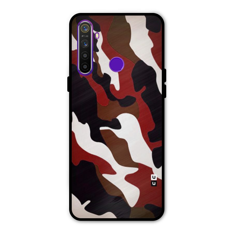 Leapord Pattern Metal Back Case for Realme 5i