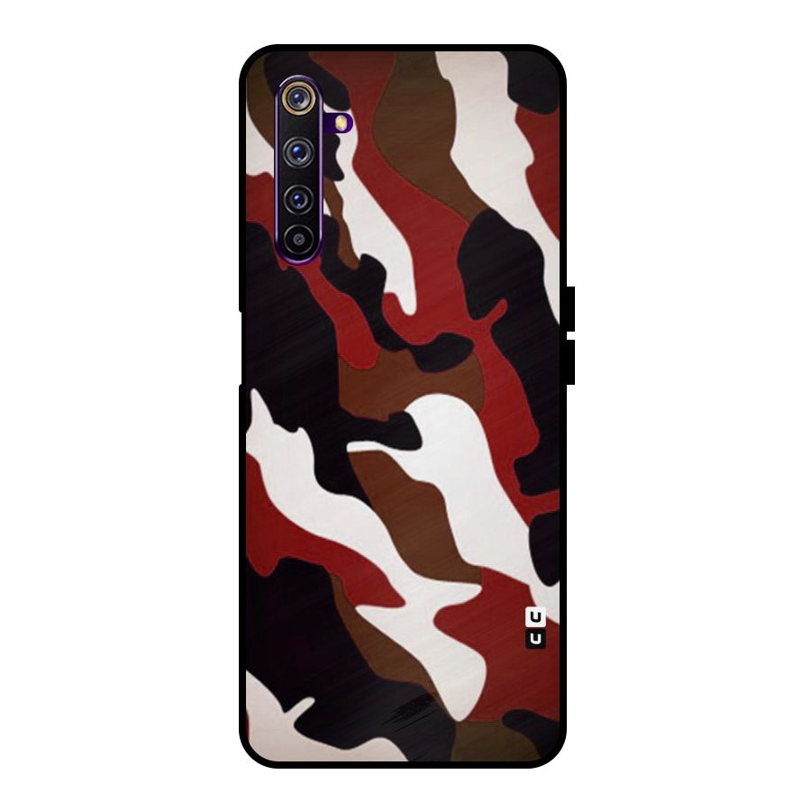 Leapord Pattern Metal Back Case for Realme 6 Pro
