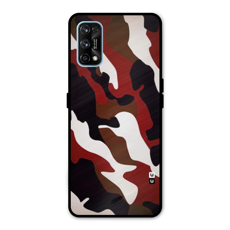 Leapord Pattern Metal Back Case for Realme 7 Pro
