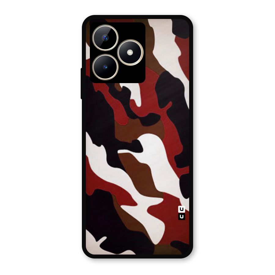 Leapord Pattern Metal Back Case for Realme C53