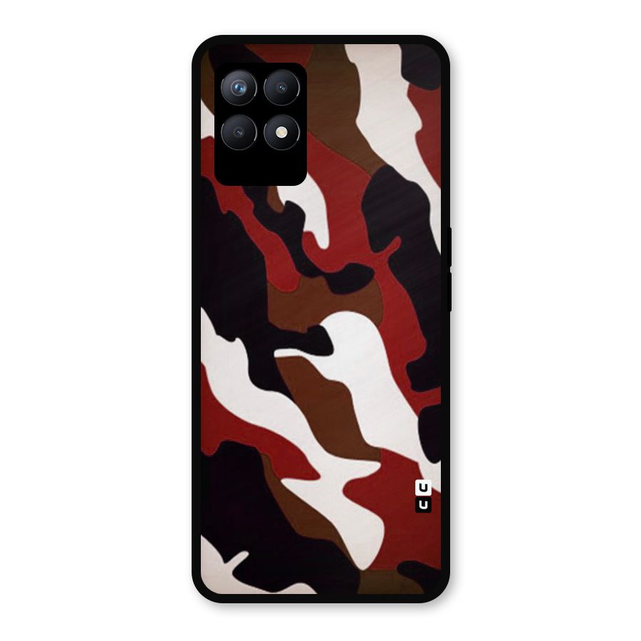 Leapord Pattern Metal Back Case for Realme Narzo 50