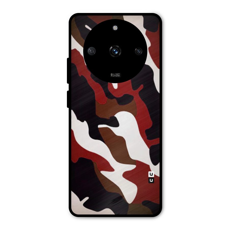 Leapord Pattern Metal Back Case for Realme Narzo 60 5G