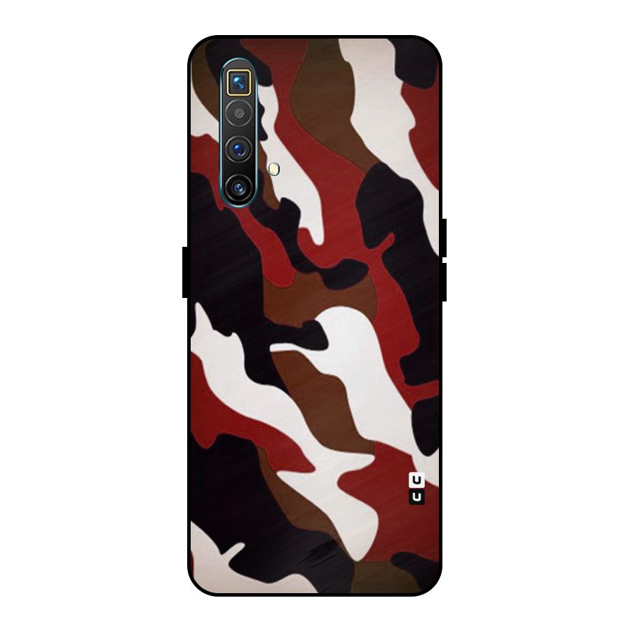 Leapord Pattern Metal Back Case for Realme X3 SuperZoom