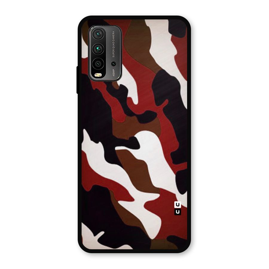 Leapord Pattern Metal Back Case for Redmi 9 Power