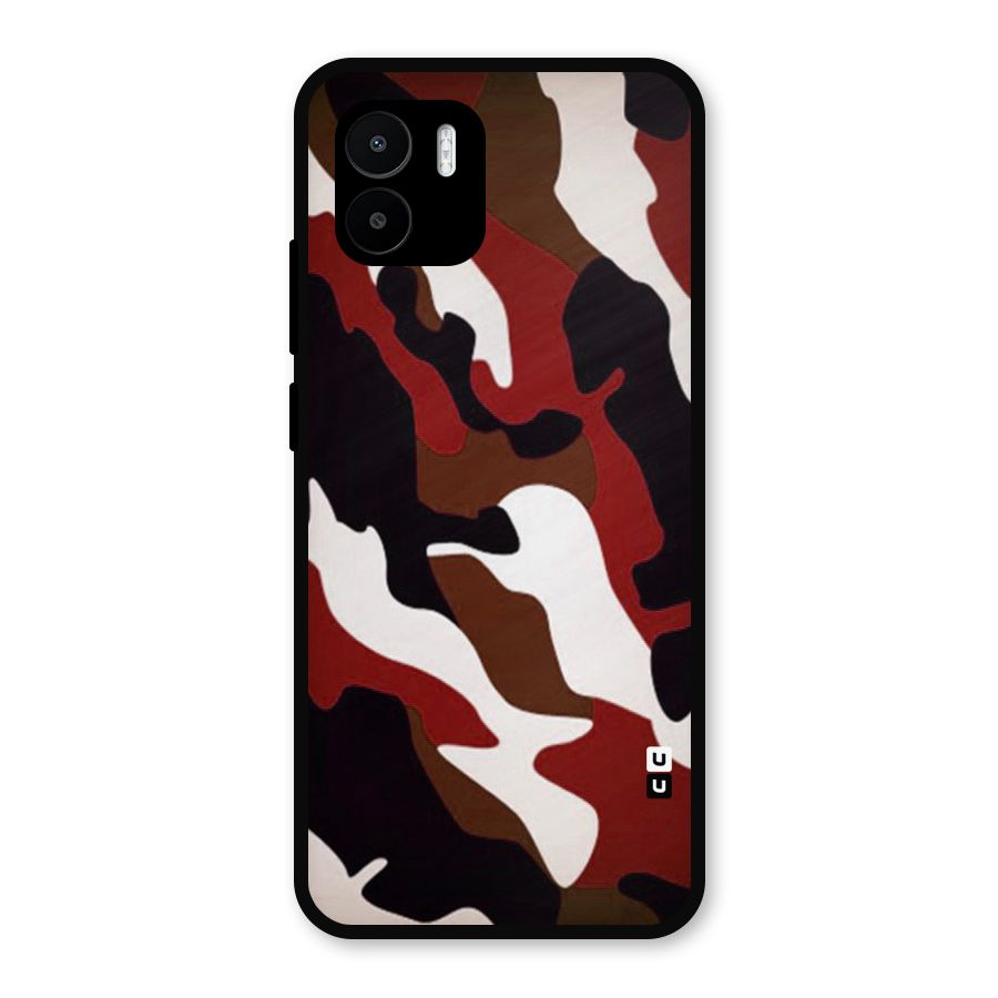 Leapord Pattern Metal Back Case for Redmi A2
