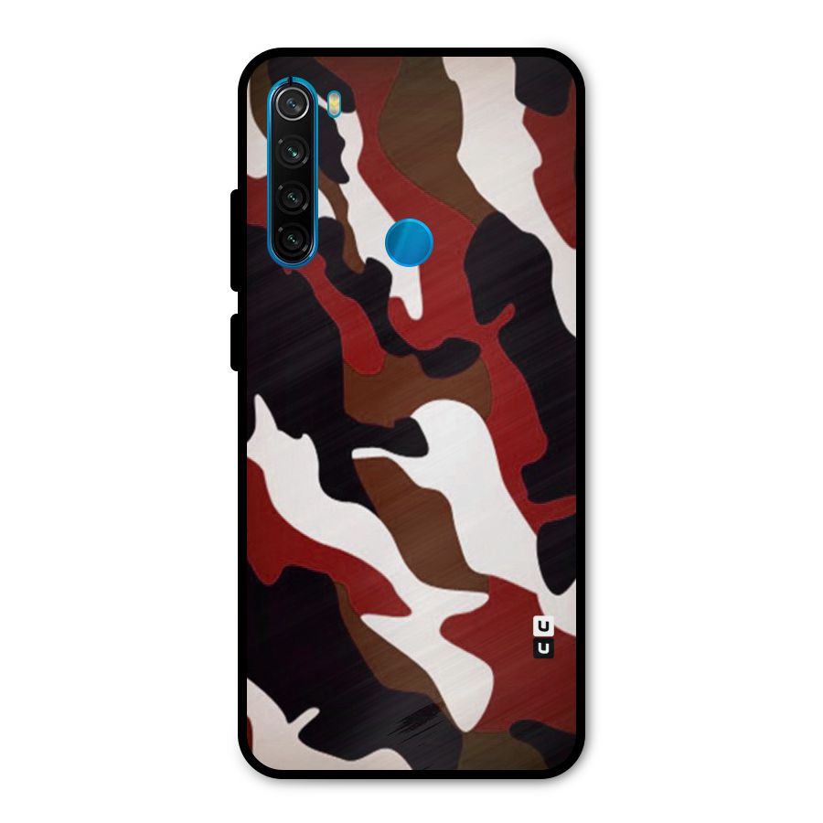 Leapord Pattern Metal Back Case for Redmi Note 8