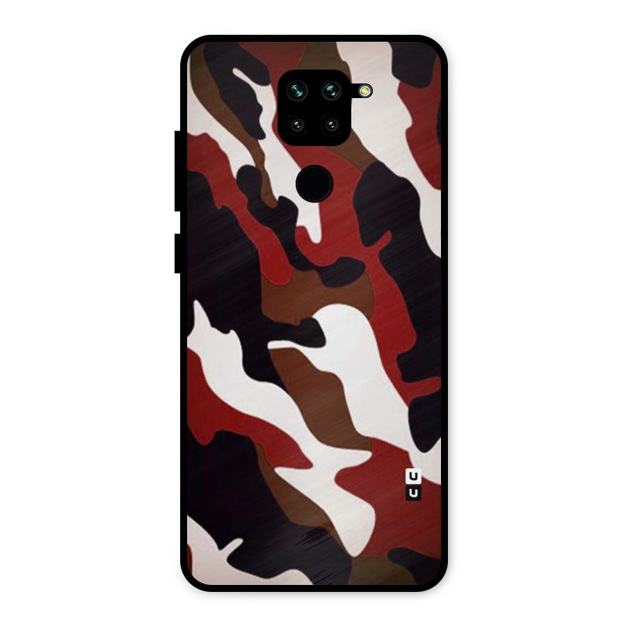 Leapord Pattern Metal Back Case for Redmi Note 9
