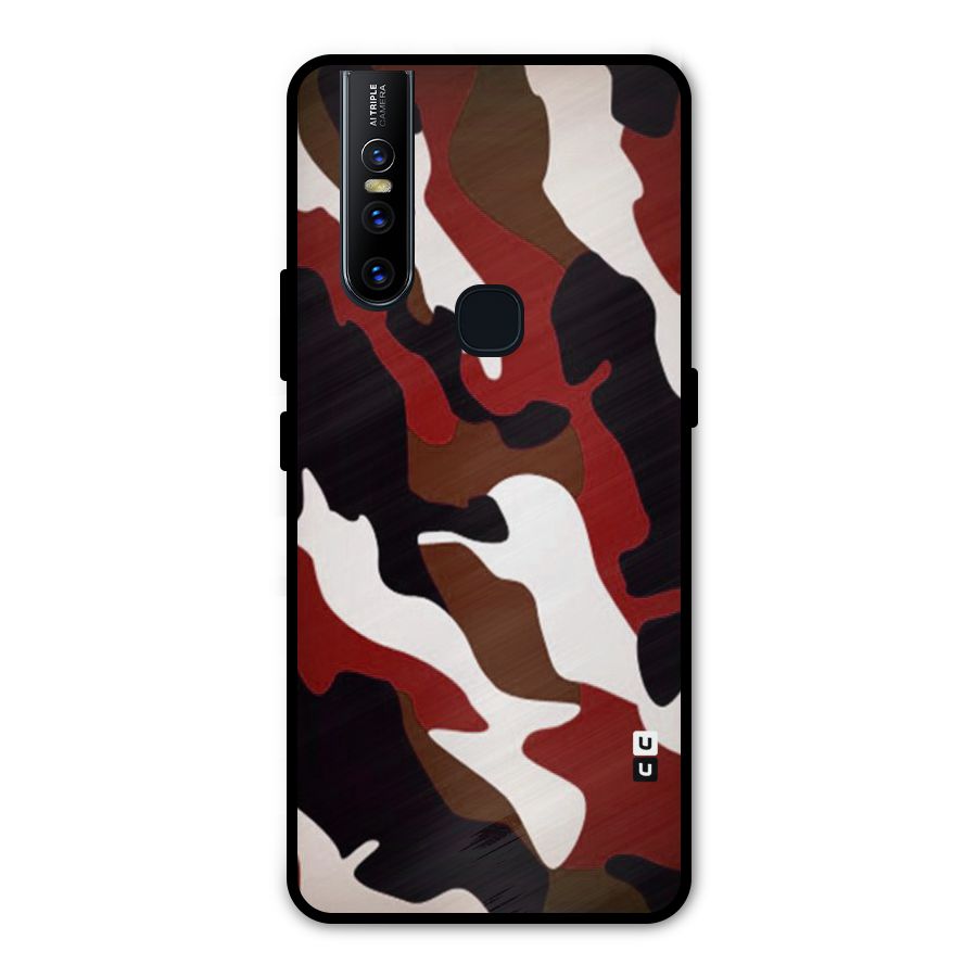 Leapord Pattern Metal Back Case for Vivo V15