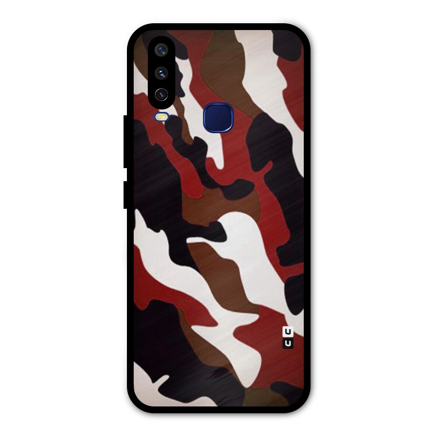Leapord Pattern Metal Back Case for Vivo Y12