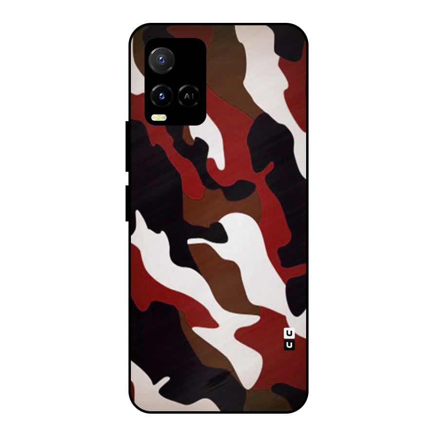 Leapord Pattern Metal Back Case for Vivo Y21