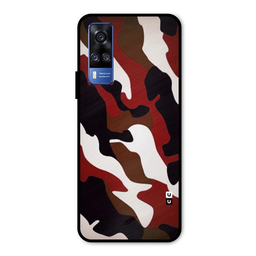 Leapord Pattern Metal Back Case for Vivo Y31