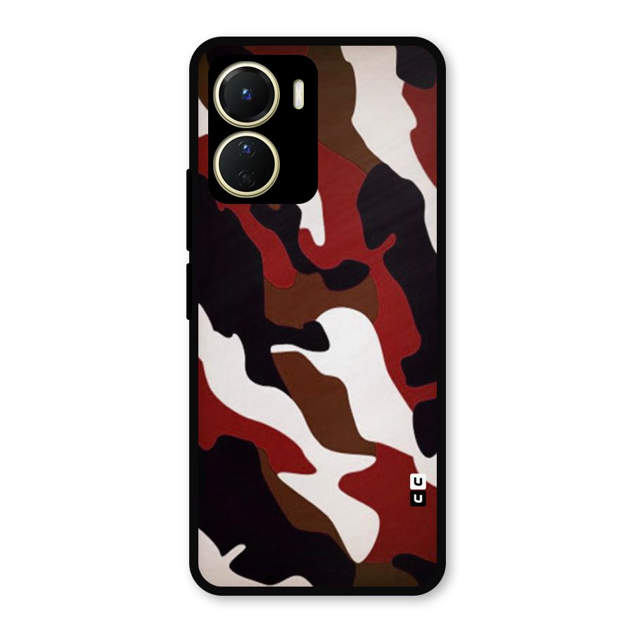 Leapord Pattern Metal Back Case for Vivo Y56