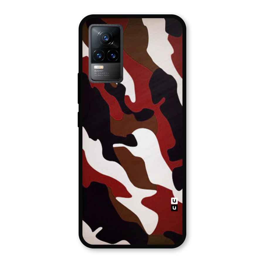 Leapord Pattern Metal Back Case for Vivo Y73