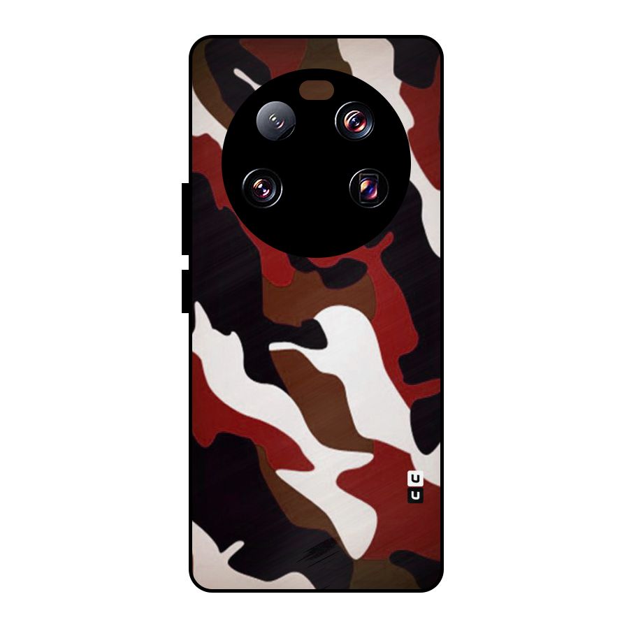 Leapord Pattern Metal Back Case for Xiaomi 13 Ultra